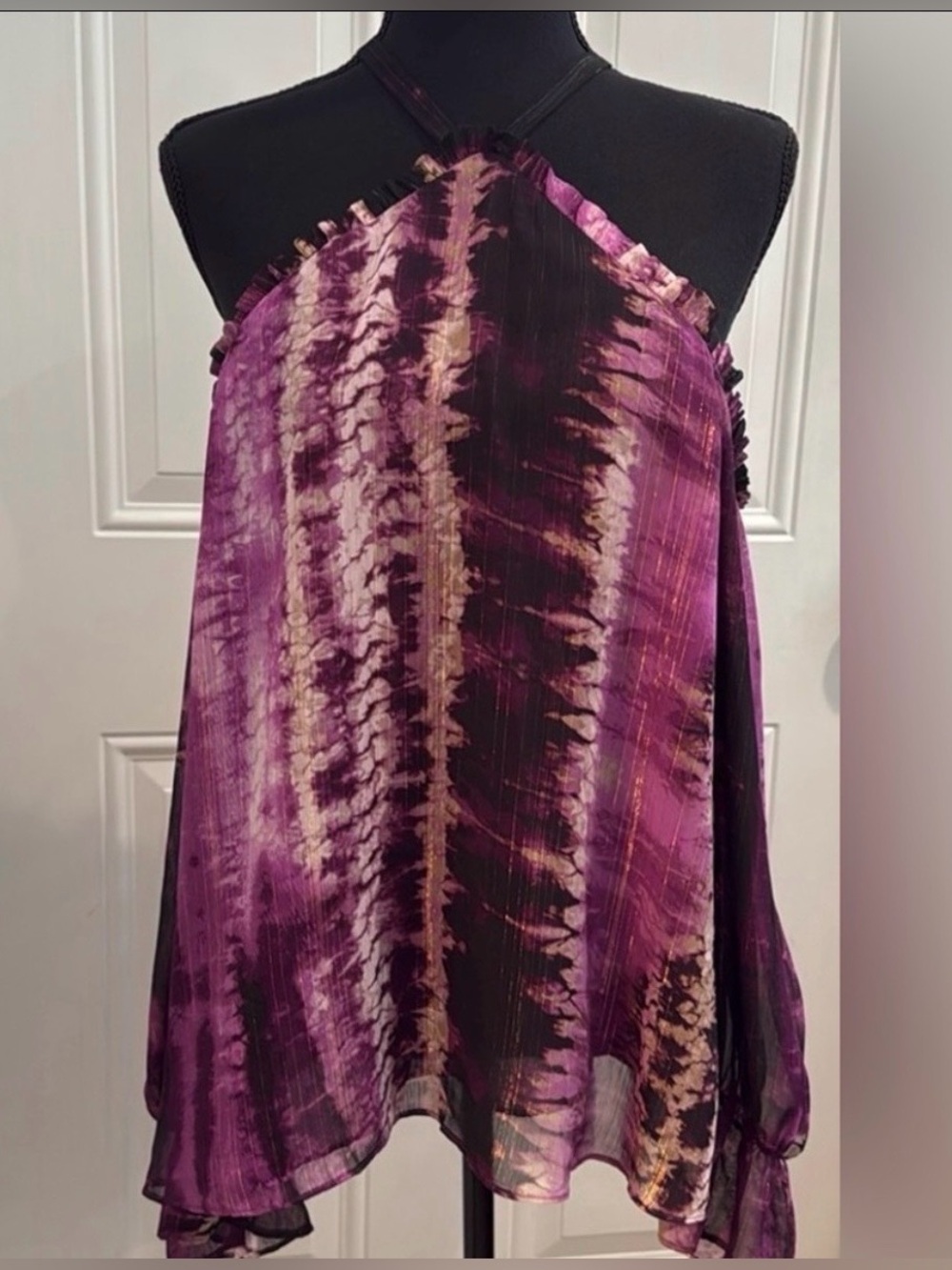 INC International long Sleeve Top/Blouse Off shoulders/cold shoulders. Size Med